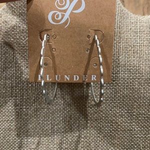 Madonna Silver Hoop Earrings